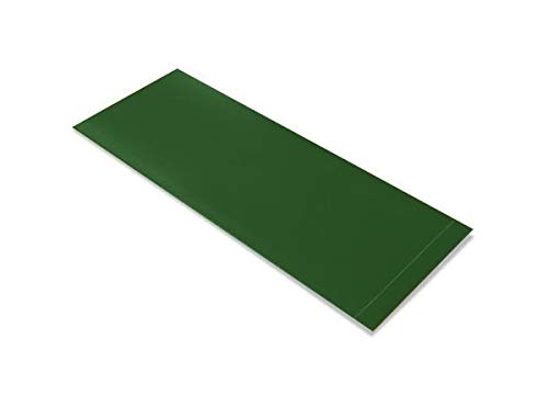 Mighty Line Floor Marking Tape Strips, Pre-Cut, Peel and Stick Adhesive, Industrial Quality, Green, 2" by 10" Segments
