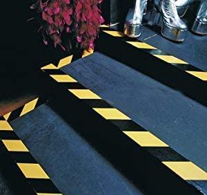 Tapix (24 Pack 2 Inch x 108 Feet Black & Yellow Tape Roll - Safety Stripe Waring Tape for Floor - Highly Adhesive Waterproof Hazard Tape for Floors, Walls, Staircase, Pipes, Equipment, Dangerous Area