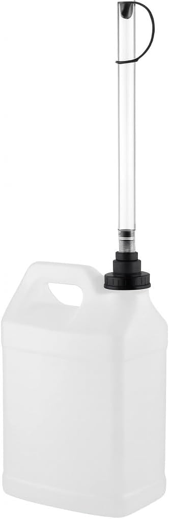 Kitchentoolz 2.5 Gallon HDPE Utility Container with Measurement Markings and Screw-On Pour Spout – Heavy-Duty Carboy for Water and Liquids – Made in USA