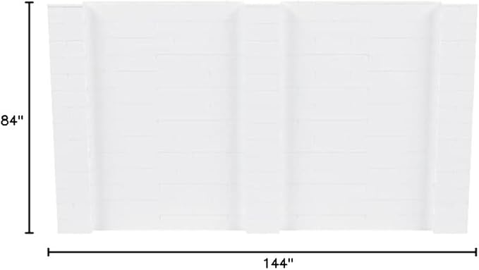 EverBlock 12’ x 7’ Wall Kit | Modular Building Blocks | Wall System for Building, Display & Structures | Room Divider & Partition | Easy to Connect & Reuse | Indoor & Outdoor Use | White