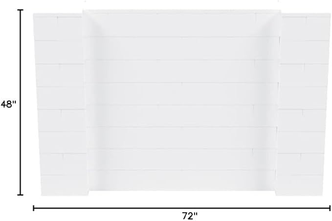 EverBlock 6' x 4' Wall Kit | Modular Building Blocks | Wall System for Building, Display & Structures | Room Divider & Partition | Easy to Connect & Reuse | Indoor & Outdoor Use | White