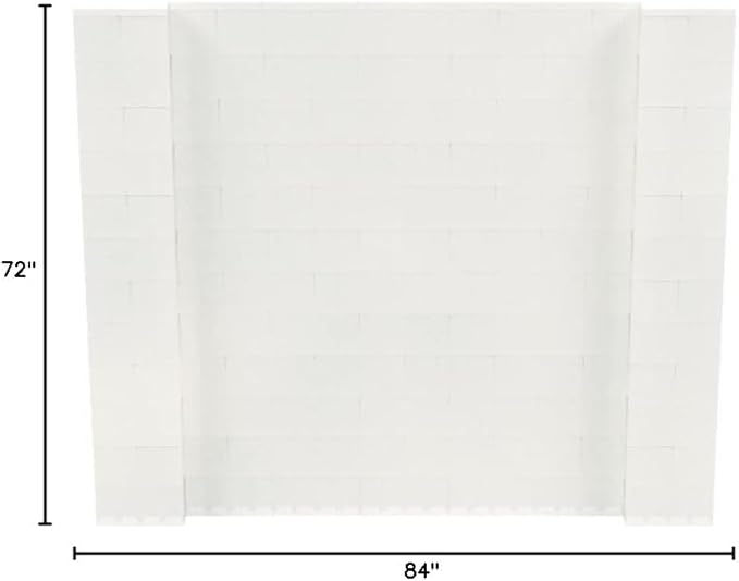 EverBlock 7' x 6' Wall Kit | Modular Building Blocks | Wall System for Building, Display & Structures | Room Divider & Partition | Easy to Connect & Reuse | Indoor & Outdoor Use | Translucent