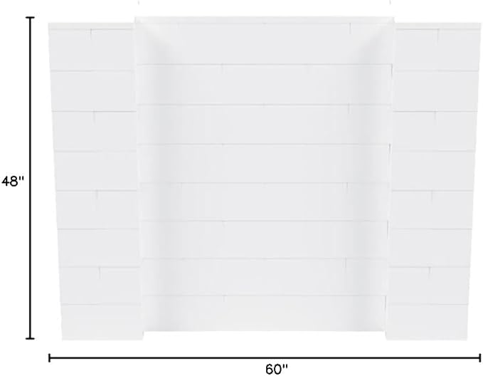 EverBlock 5' x 4' Wall Kit | Modular Building Blocks | Wall System for Building, Display & Structures | Room Divider & Partition | Easy to Connect & Reuse | Indoor & Outdoor Use | White