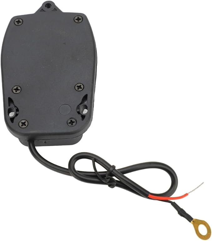 12V Electronic Buzzer Alarm 110DB – Loud Tone Horn Siren for Car Motorcycle Security, ABS Housing with 260mm Cord Length