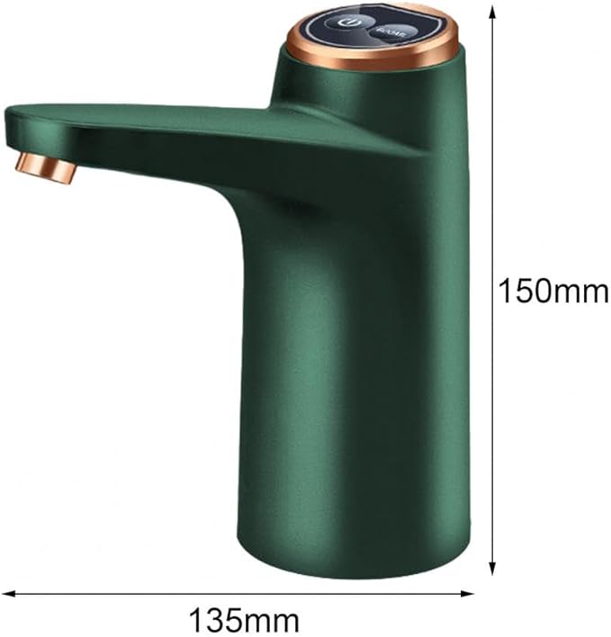 Water Bottle Dispenser,Automatic Drinking Water Pump, Portable Water Bottle Pump for Universal 3, 4 and 5 Gallon USB Electric Charging and Automatic Off Switch Green