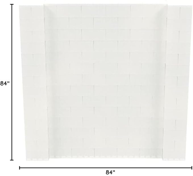 EverBlock 7’ x 7’ Wall Kit | Modular Building Blocks | Wall System for Building, Display & Structures | Room Divider & Partition | Easy to Connect & Reuse | Indoor & Outdoor Use | Translucent