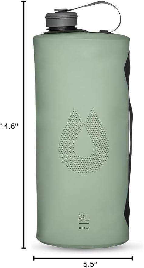 Collapsible Camping Water Storage (2L, 3L, 4L, 6L, 10L) - BPA & PVC Free, Hydration Reservoir Bag, Leak Proof
