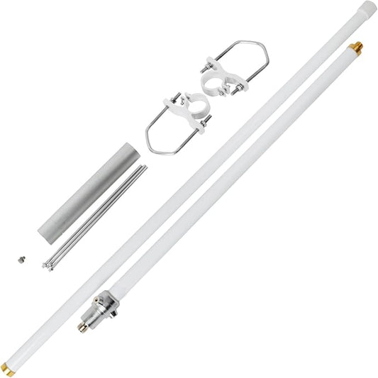 GMRS Outdoor Base Antenna, 462-467MHz 200Watt UHF 1.7Meter Length Fiberglass Antenna with UHF-Female (So239) Connector for Motorola Icom Kenwood Midland Yaesu Mobile Radio