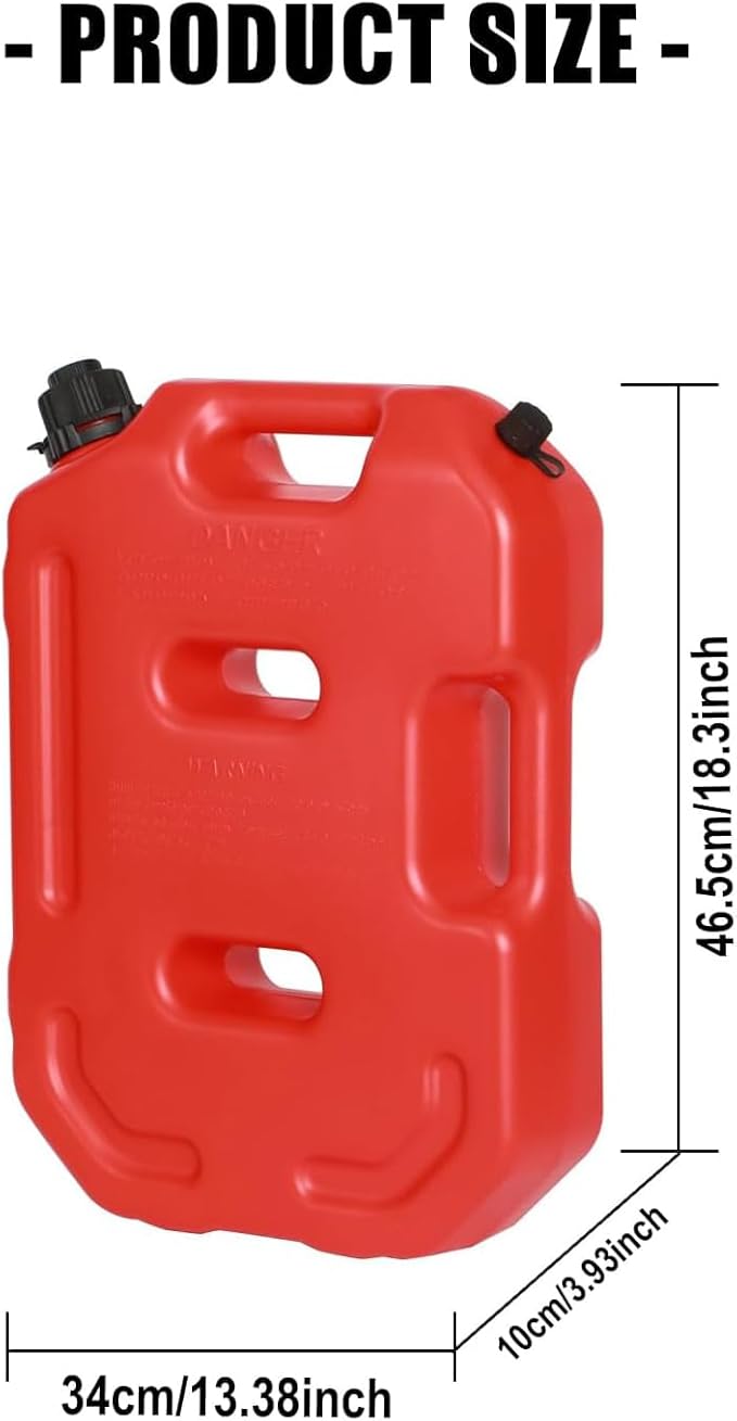 2.6 Gallon 10L Storage Container, Cannot Hold Drinking Water,Red