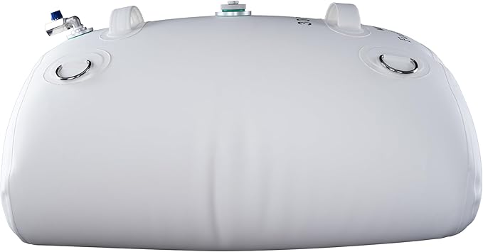 Marine Fuel Bladder for Boat Gas Diesel Fuel Emergency Tanks Auxiliary Fuel Bladder Kit for Extended Range Fishing, Yachting, Sailing, Ferrying, Cruising Trips(White, 60 Gallons)