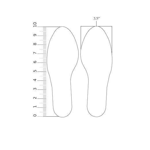 5S Location Marking Footprint- 10x3.5" Durable Footprint Shaped Floor Marker by Graphical Warehouse- Vibrant Colors, Rounded Corners (Pack of 10, 5 Pairs) (White)