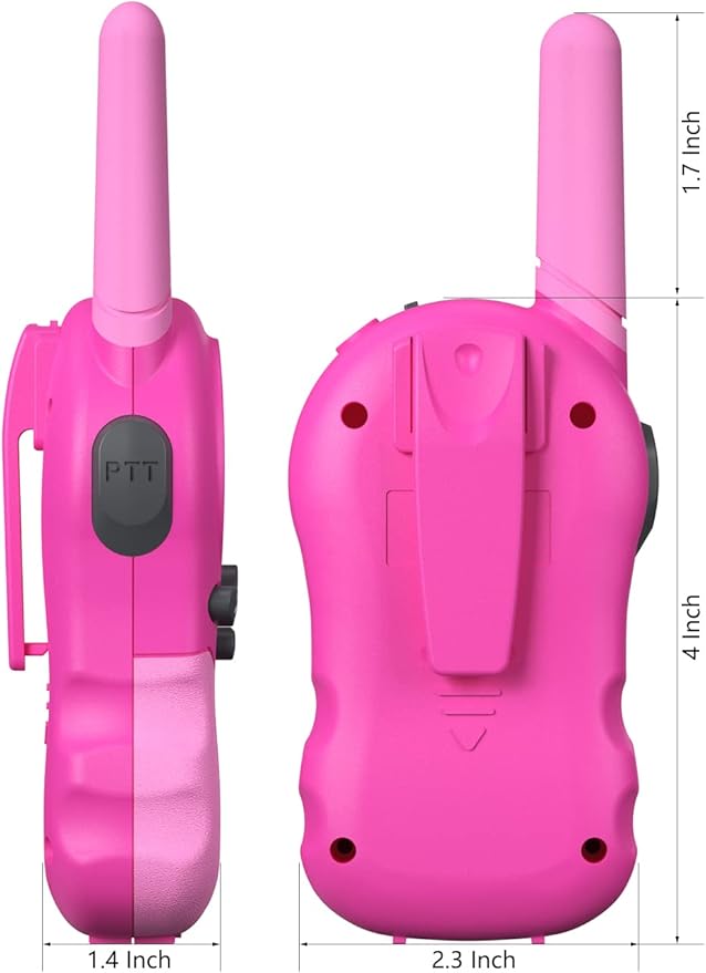 FOREDOM Rechargeable Walkie Talkies for Kids Walkie Talkies Long Range for Boy & Girl Age 3 to 12 Year Old Birthday Toys - 3 Pack