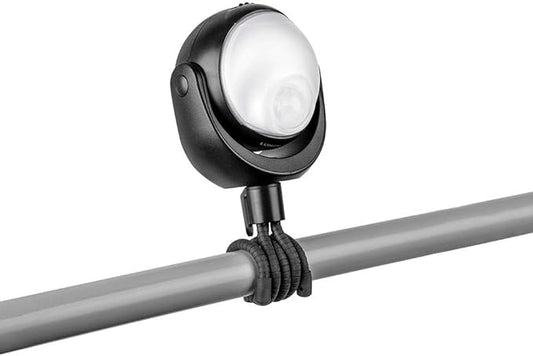 Limitless Innovations Lumenology Portable LED Motion Sensor Light Provides 148 Lumens with a 13 ft Detectable Range and Flexible Tripod Base with Magnetic Option – Indoor/Outdoor (Black)