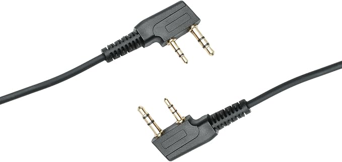 G Shape Headset with PTT Mic Compatible for Baofeng UV-5R BF-888S BF-F8HP BF-F9 Kenwood TK-3140 TK-2202 TK-3400 TK-3402 TK-3107 Two Way Radio 10Pack