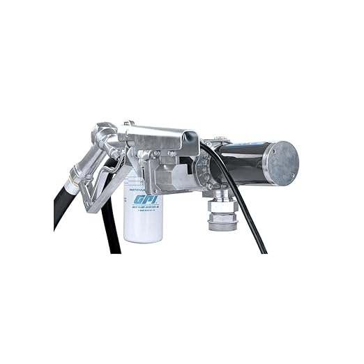 GPI - M-180 Series Fuel Transfer Pump, Manual Shut-off Unleaded Nozzle with Filter Kit, 18 GPM, 12 Volt (110612-01)