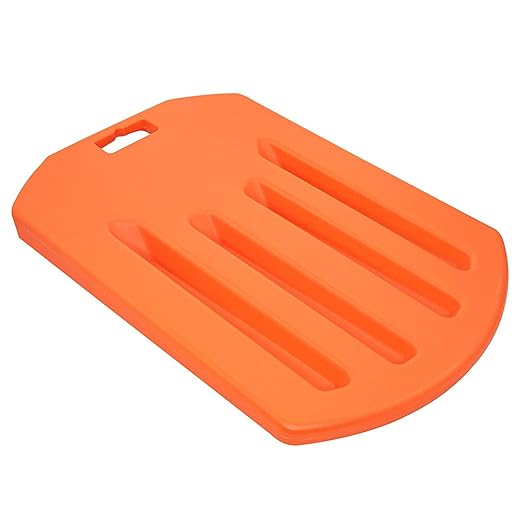 LINE2design CPR Rescue Lifesaver Board - EMS Medical First Aid Supplies Cardiac Board - Home Pool CPR Easy Patient Lifting Portable Lightweight Recessed Handle Lifesaver CPR Board - Orange