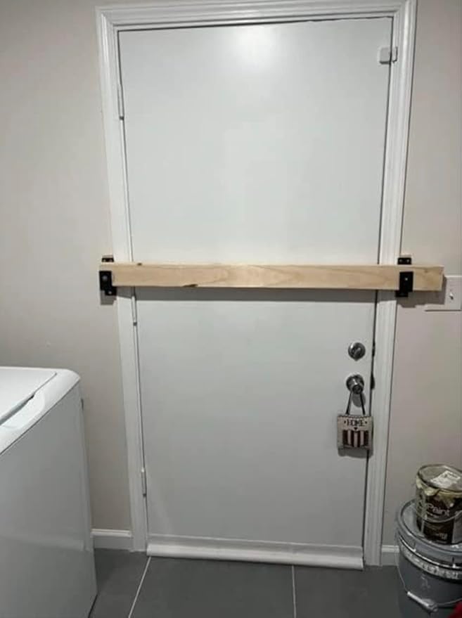 4 PCS Door Barricade Brackets. Upgrade Door Barricade Security Bar Provide Our Home Under The Safety Environment. Door Barricade for Your Home, Garages, Basements, Sheds, Warehouses, Backyards.
