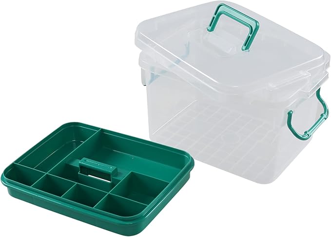 Clear Plastic Storage Box Organizer/Medicine Box, Family Emergency Kit Storage Box