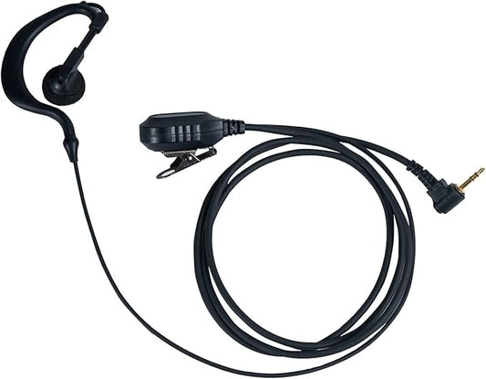 Earpiece Headset with MIC PTT 1 PIN 2.5MM for Motorola Talkabout Walkie Talkie 2 Way Radio MR350R MD200TPR MH230R MS350R MT350R MG160A MH230TPR G Shape,10 Pack