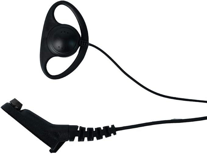 Caroo XPR 6550 Earpiece with Mic, D Shape Headset for Motorola APX4000 APX6000 APX7000 APX900 XPR6350 XPR6580 XPR7350 7350e XPR7380 XPR7550 7550e XPR7580 7580e Two Way Radio Walkie Talkie