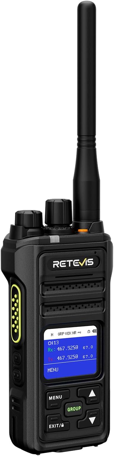 Retevis NR30S 2 Way Radio Long Range,Heavy Duty Two Way Radios with Shoulder Mic,IP67 Waterproof,2800mAh,Group Call,NOAA,Noise Canceling,Professional Walkie Talkies for Construction Supply(4 Pack)