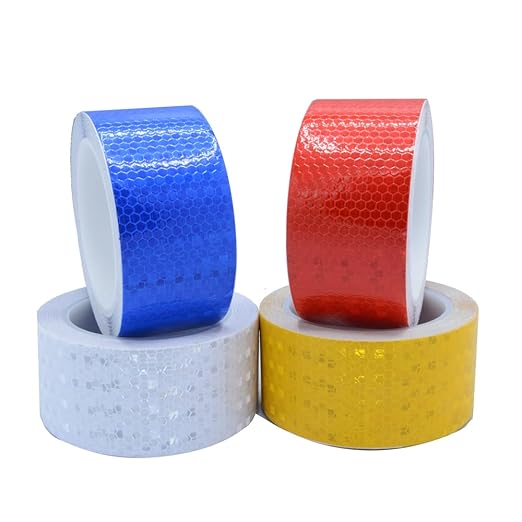 2 Inch×30 Feet Red Reflective Tape,Warning Caution Marking high Viscosity Reflector Tape Outdoor Waterproof for Trucks Trailers Cars Boats Ships Motorcycles Bike