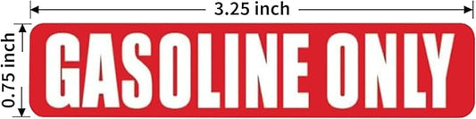 20 Pcs Gasoline Only Stickers for Fuel Tank Oil Can Truck Tractor Gas Cap Weatherproof Adhesive Decals
