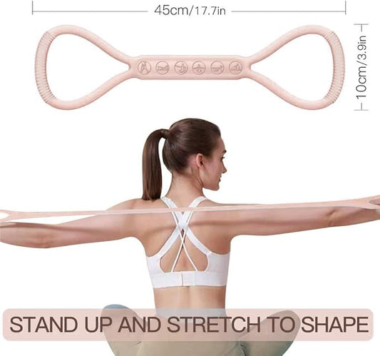 2025 Upgraded Figure 8 Resistance Band for Physical Therapy, Shoulder Back Arm Exercise Bands, 3 Resistance Levels for 15 25 35lb for Kids Adult Elderly