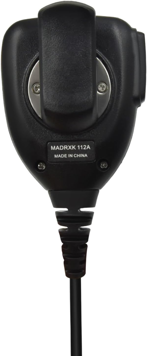 WODASEN Speaker Mic Walkie Talkie Handheld Microphone Shoulder Lapel Mics for GXT LXT GXT1000VP4 GXT1000 LXT500VP3 GXT1050VP4 LXT600 AVPH10 GMRS FRS X-Talker Radio (112-Black)