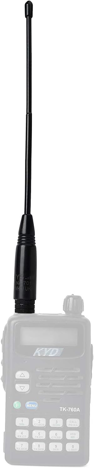 HYS NA-701 Walkie Talkie Antenna Dual Band 2meter 70cm Two Way Radio Replacement Antenna with SMA Male Connector for Wouxun KG-UV6D KG-UV8D TYT UV380 UV8000E Yaesu VX-6R FT-3DR FT-60R Handheld Radios