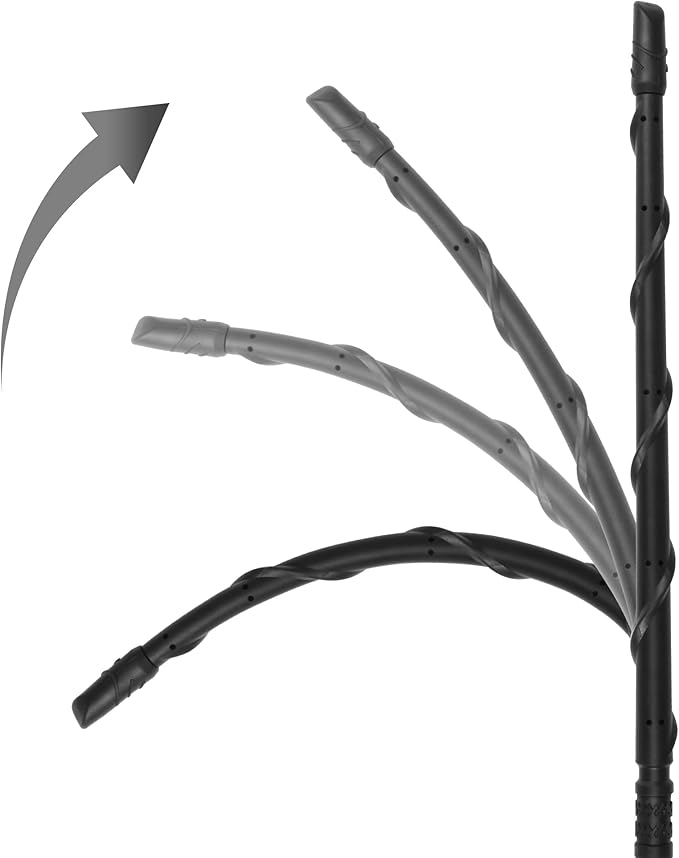 VOFONO Antenna for Jeep Wrangler Gladiator Rubicon Sahara Sport Unlimited JK JL JT 2007-2025, 13 Inch New Spiral Flex Rubber Jeep Antenna Replacement Jeep Wrangler Gladiator Accessories