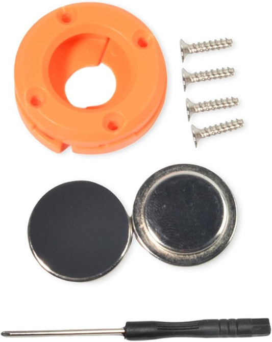 TWAYRDIO Magnetic CB Mic Holder, Microphone Holder Mounting Kit for Cobra Uniden LUITON Astatic CB Mics (Orange)