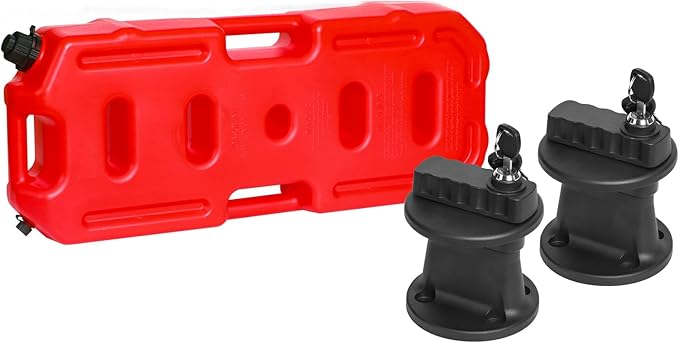 8 Gallon 30L Storage Container with Lockable Bracket, Cannot Hold Drinking Water,Red,30L