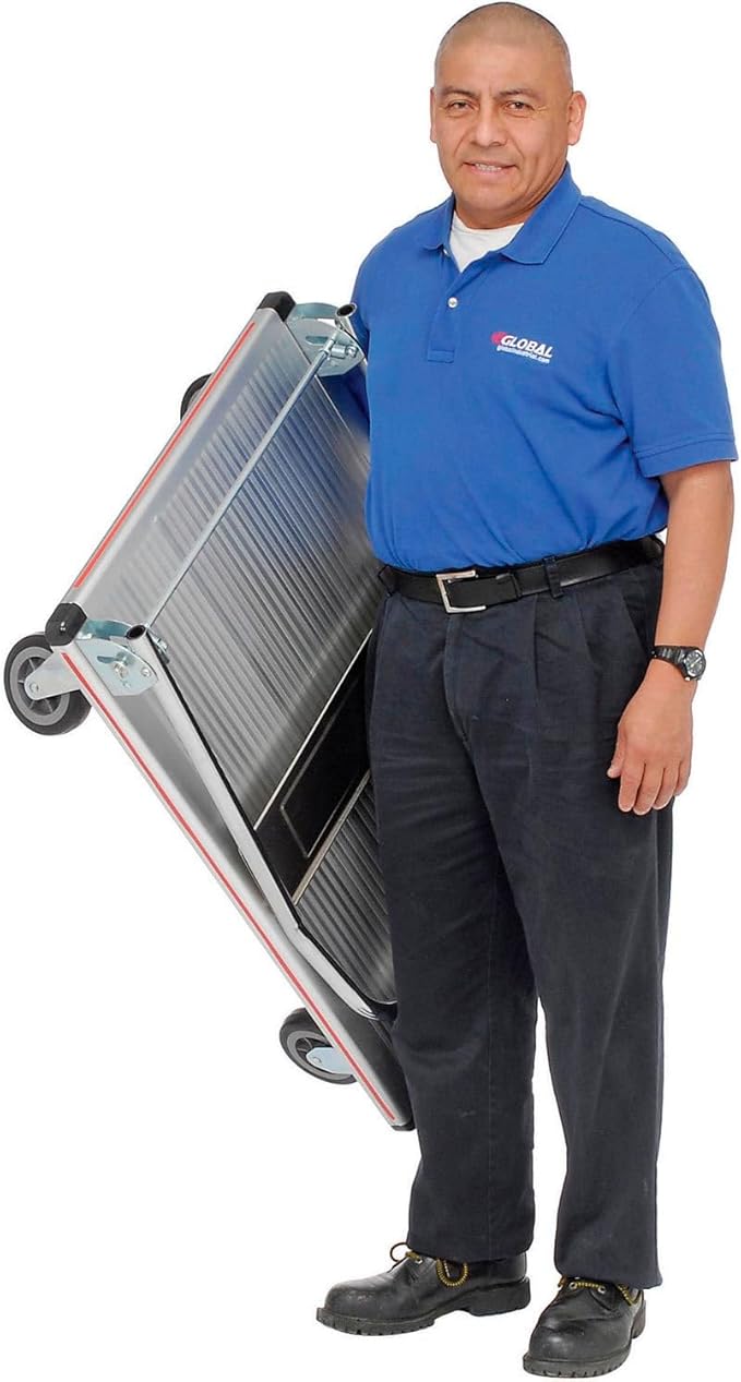 Global Industrial Folding Platform Truck, Aluminum, 36 x 24, 600 Lb. Capacity