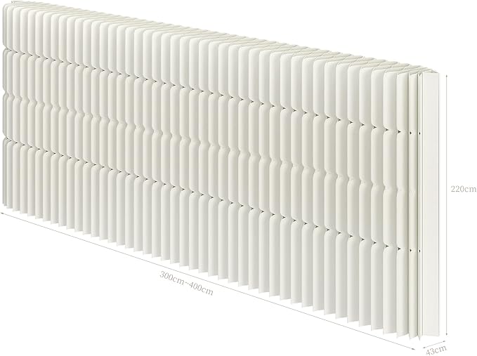 Foldable Room Divider Privacy Screens Movable Temporary Wall Space Partition, 5.91~7.87 FT Tall, 6.56~16.4 FT Width, Choice of Various Sizes and Styles