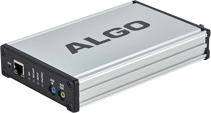 Algo 8180 PoE IP Paging and SIP Loud Ringer Indoor Audio Alerter Bundle with Algo 8301 IP Paging Adapter & Scheduler, Ethernet (RJ-45) Cable, 2X Auxilary Cable, Cable Ties, 6th Avenue Fiber Cloth