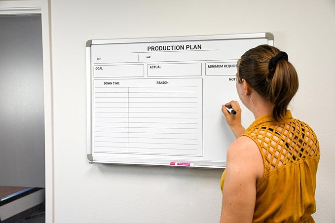 Production Plan Whiteboard 36" x 24"