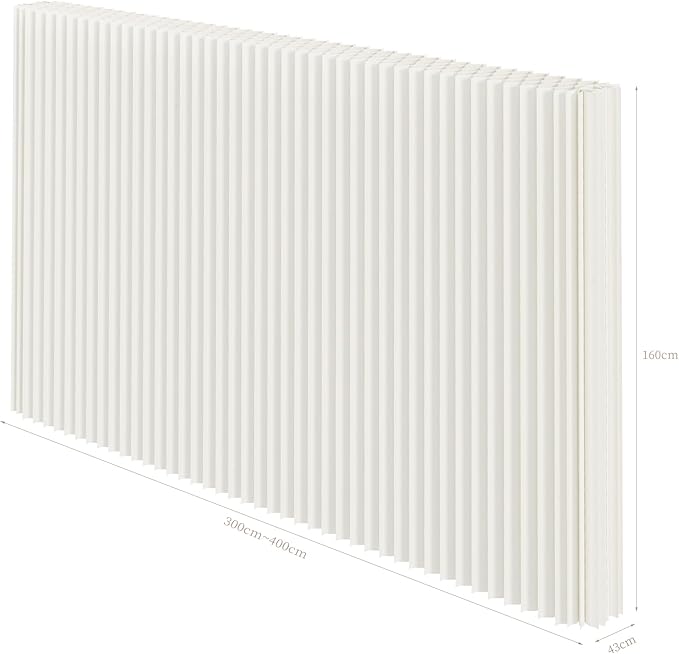 Foldable Room Divider Privacy Screens Movable Temporary Wall Space Partition, 5.25~9.19 FT Tall, 6.56~16.4 FT Width, Choice of Various Sizes and Styles