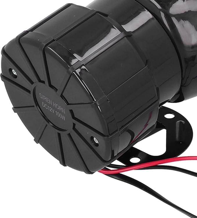 Car Horn Public - Address Speaker, DC12V Siren Sound System for Motorcycle and Off - Road Vehicle, 100W Loud Alarm with PA Mic and Installation Kit, Compatible with Car
