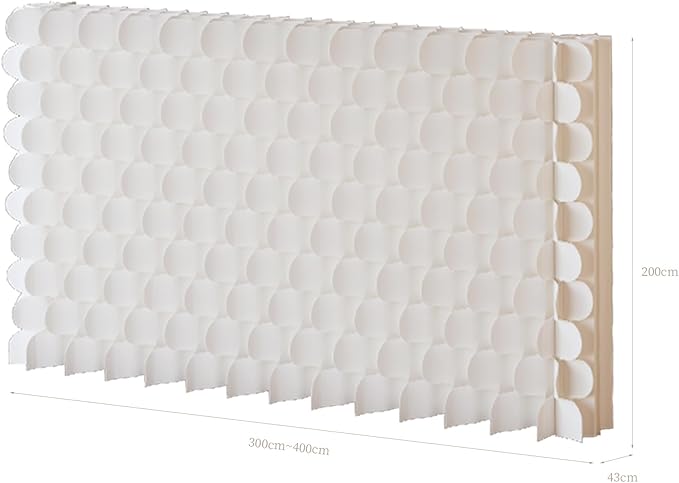 Foldable Room Divider Privacy Screens Movable Temporary Wall Space Partition, 5.25~9.19 FT Tall, 6.56~16.5 FT Width, Choice of Various Sizes and Styles