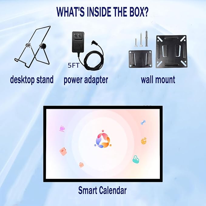 Upgraded Smart Digital Calendar Chore Chart with Digital Picture Frame feature, 15.6" HD Touchscreen Wall Calendar, No Subscription Required, Great for Organizing Your 2026 Calendar