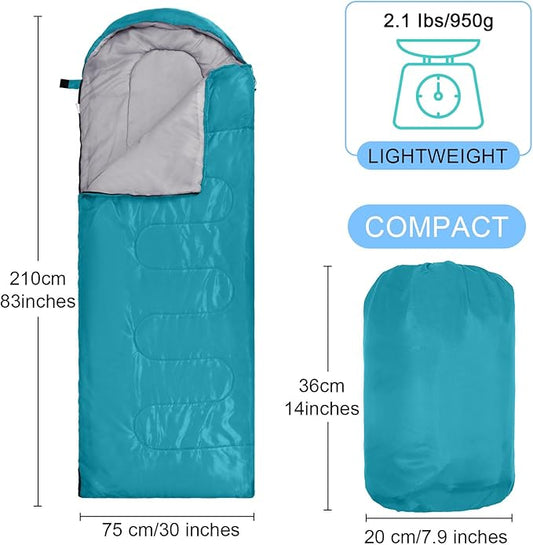 Macarrie 10 Pcs Bulk Sleeping Bags for Homeless Donation Shelter Adults 0 Degree Waterproof Sleeping Bags with Compression Sack for Cold Weather Emergency Hiking Camping Warm