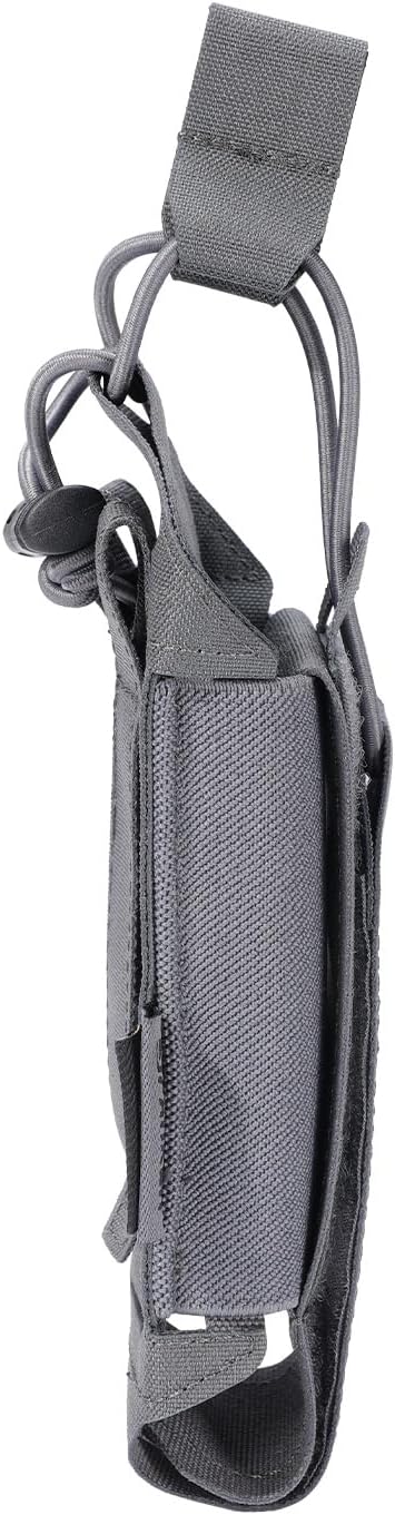 EXCELLENT ELITE SPANKER Tactical Universal Radio Holster Holder Molle Radio Pouch Adjustable for Duty Belt,Vest for Two Ways Walkie Talkie