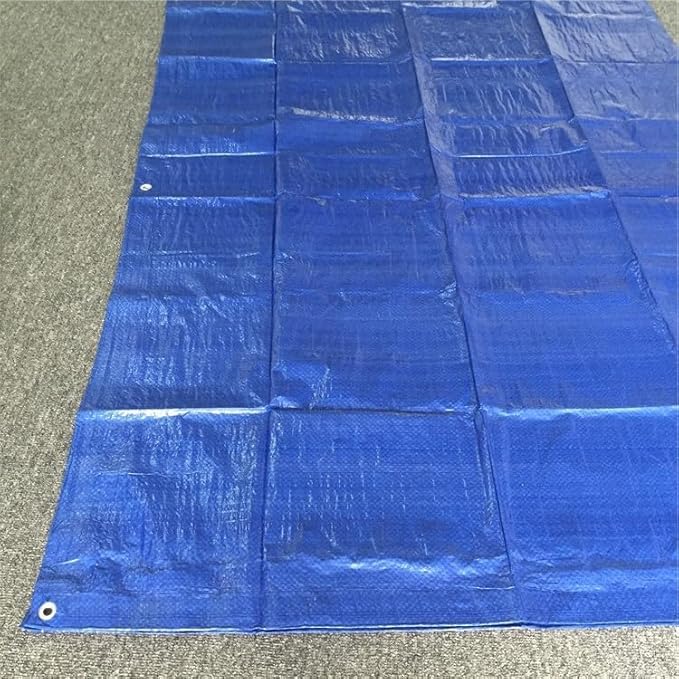 Heavy Duty Waterproof Tarp, Blue, 40x60 Feet, Multipurpose Cover with Eyelets, 5-7 Mil Thickness