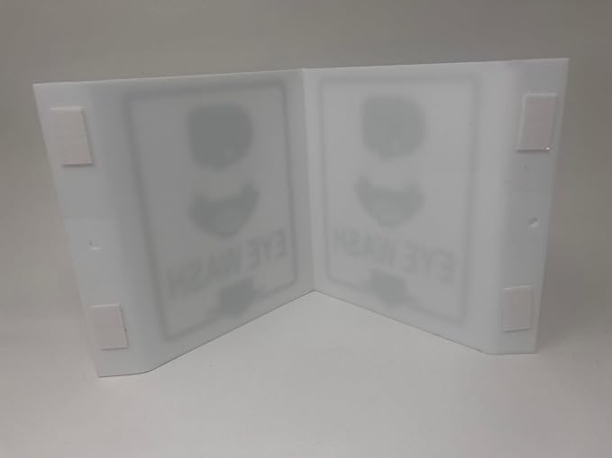 9" Width x 6" Height x 4" Depth Acrylic, Green on White Standard EYEWASH "V" Sign
