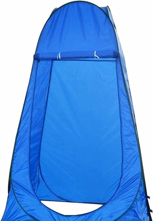 Portable Pop Up Privacy Shower Tent - Spacious Changing Room - Portable Outdoor Camping Bathroom Toilet Changing Dressing Room Sun Sunshade Canopy Outdoor Rain Shelter Hiking, Beach, Toilet (Blue)