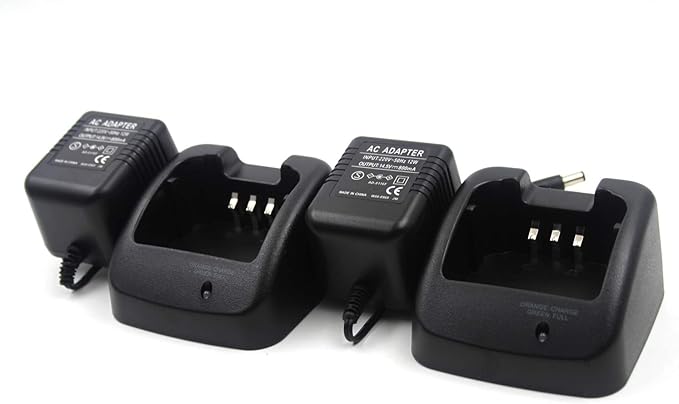 (2-Pack) BC-160 Rapid Quick Charger Compatible with Radio BP-232 BP232H BP-230 BP-230N IC-F4062 F4161 F4162 F4230 IC-F3161 F3161D F3161DT F3162 F3230 F3261D F3360 IC-A14 A14S BC-160