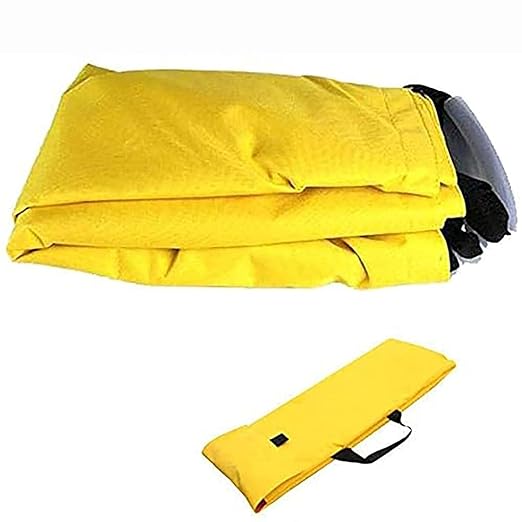 Medical Stretcher, Emergency EMS Patient Mover, Folding First Aid Soft Stretcher, Double Thick Oxford Cloth Fabric with Portable Medical Stretchers, Emergency Litter Stretchers, 10 Handles,Yellow