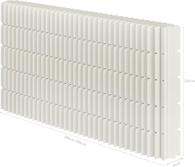 Foldable Room Divider Privacy Screens Movable Temporary Wall Space Partition, 5.91~7.87 FT Tall, 6.56~16.4 FT Width, Choice of Various Sizes and Styles