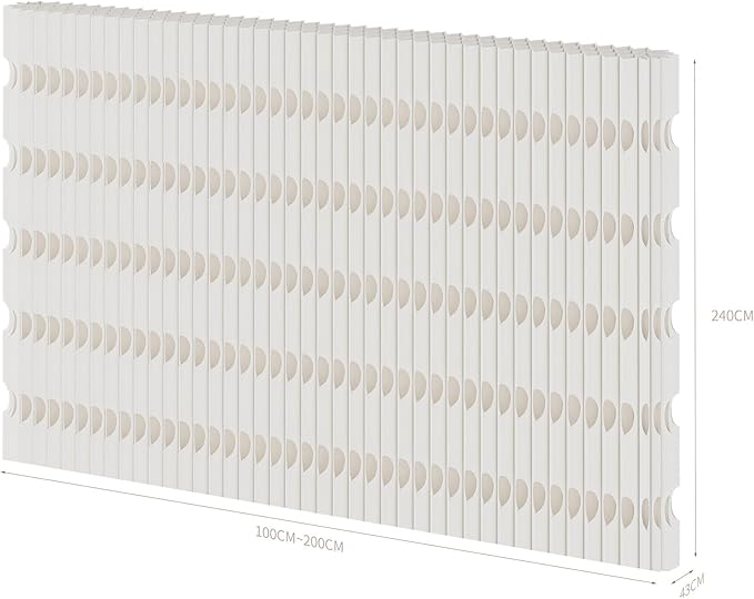 Foldable Room Divider Privacy Screens Movable Temporary Wall Space Partition, 5.25~9.19 FT Tall, 6.56~16.4 FT Width, Choice of Various Sizes and Styles